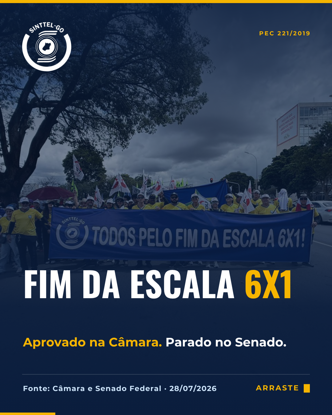 Fim da Escala 6x1 — PEC aprovada na Câmara aguarda tramitação no Senado